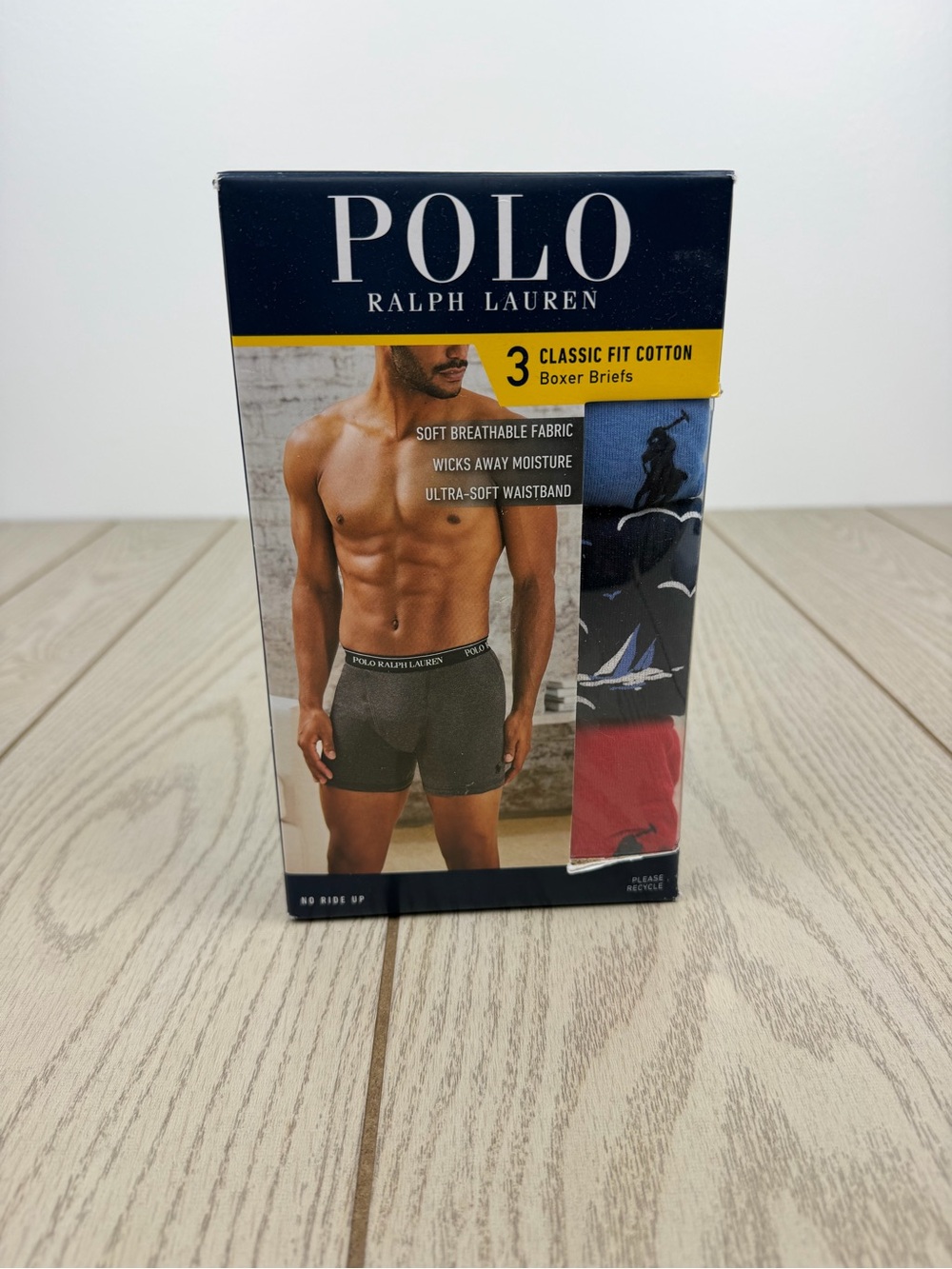 Polo Ralph Lauren Men's 3 Pack Classic Fit Cotton Boxer Briefs XL Multi $45